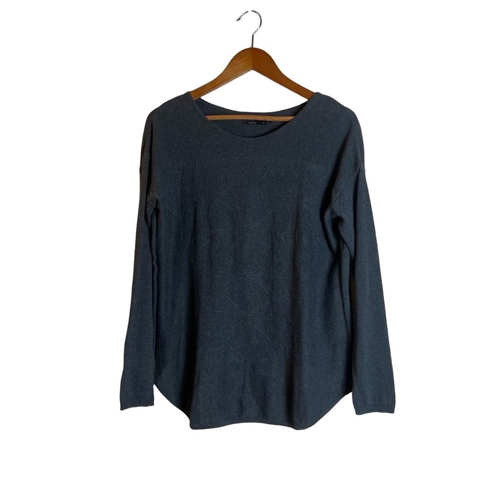Prana 100% cotton grey sweater. Size small